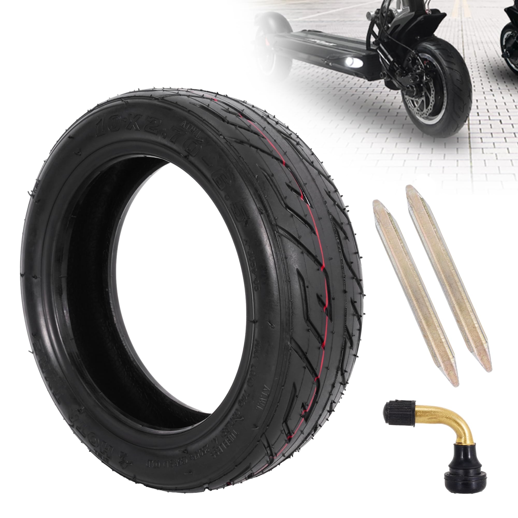 Amazon.com: RUHUO 10x2.70-6.5 Tubeless Tire, 10 Inch Scooter